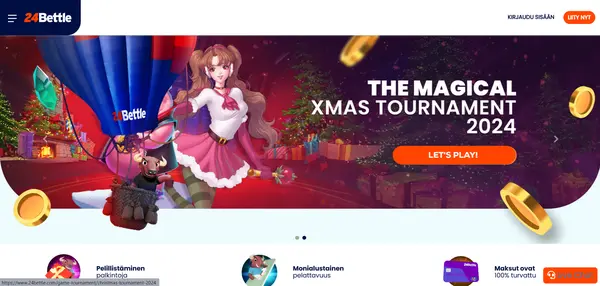 Screenshot of 24Bettle Casino Casino website