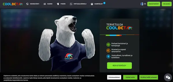 Screenshot of Coolbet Casino Casino website