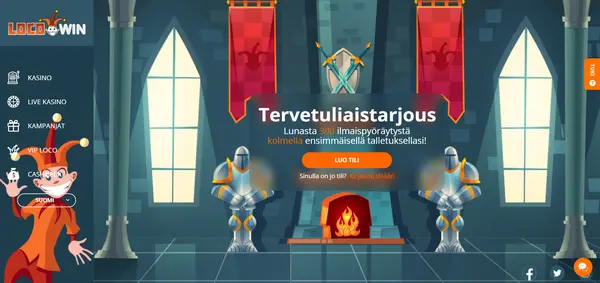 Screenshot of Locowin Casino Casino website