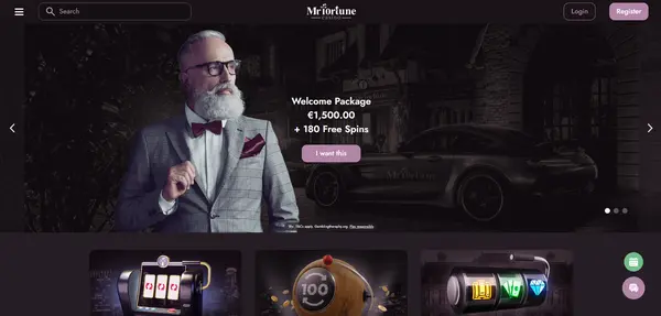 Screenshot of Mr Fortune Casino Casino website