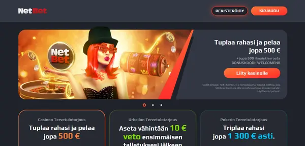 Screenshot of NetBet Casino Casino website