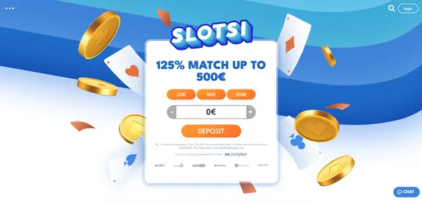 Screenshot of Slotsi Casino Casino website